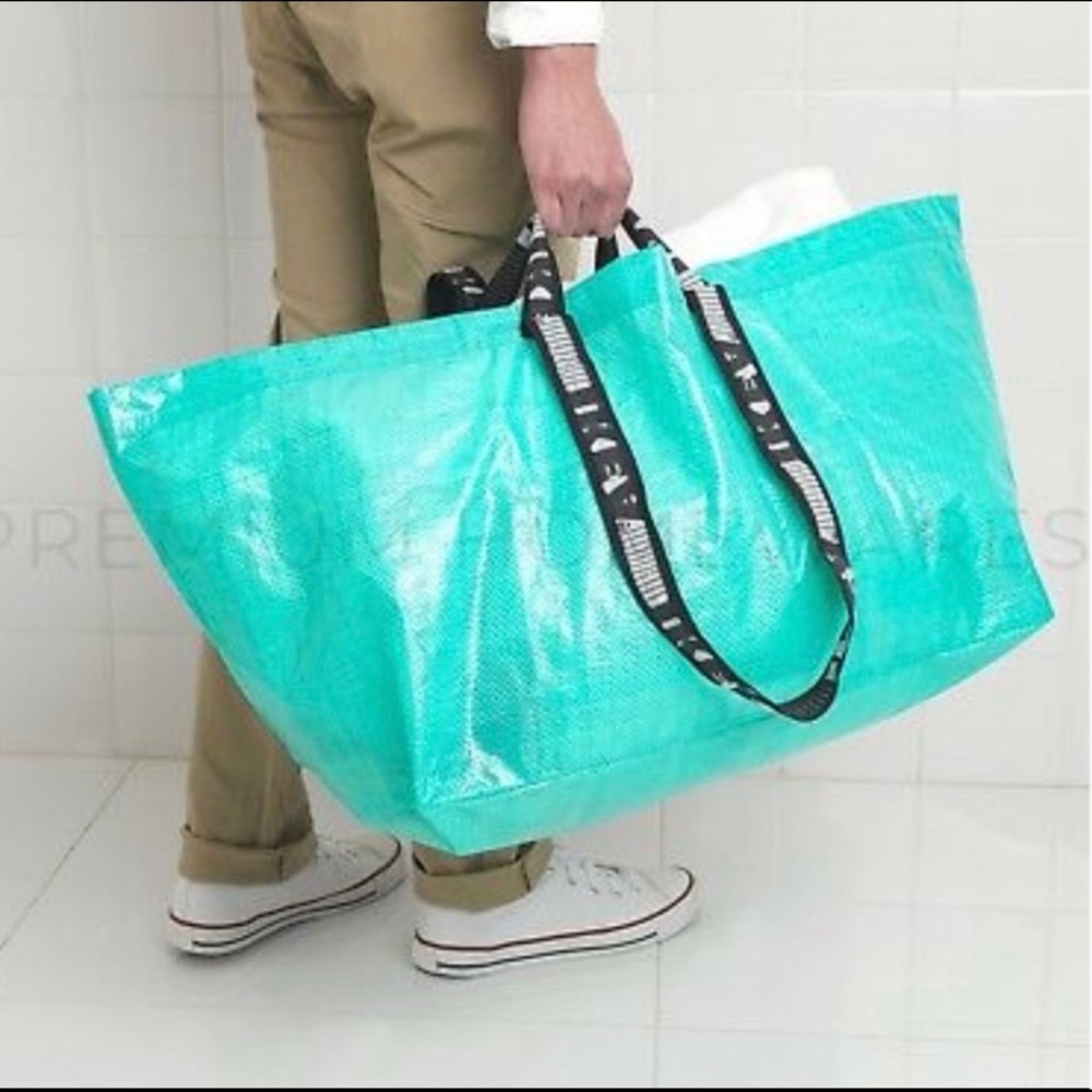 *Last Chance Sale* (2) IKEA Bags Teal / Turq - Picture 3 of 3